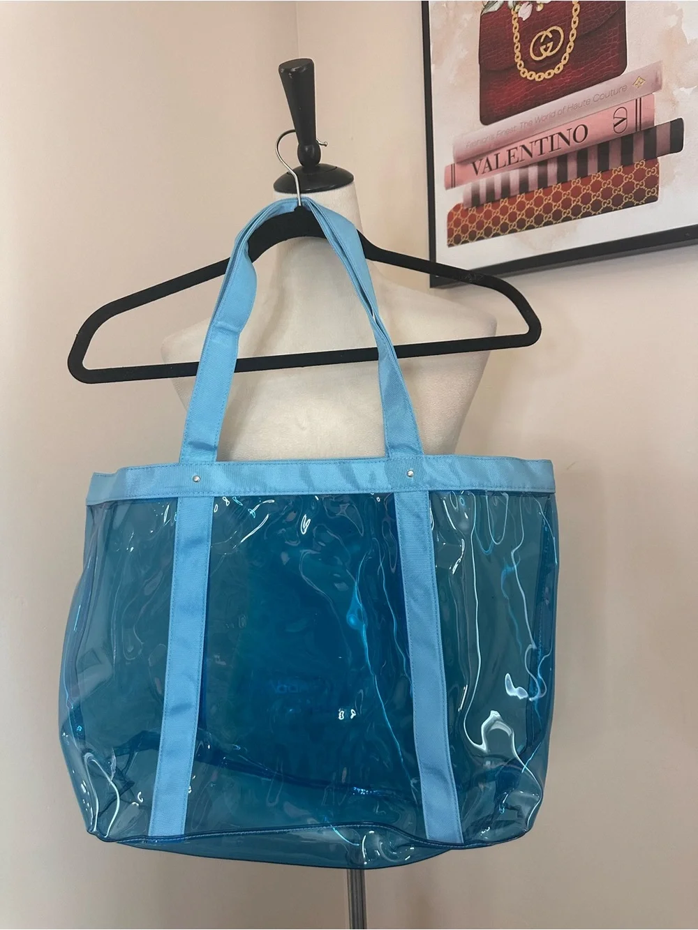 Dolce & Gabbana Light Blue clear PVC tote bag